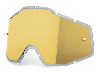 100% Injected Mirror Lens Anti-Fog F Racecraft/Accuri/Strata, Gold, Unis - Produktbild - 2