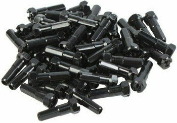 Speichennippel Taper Hex 40Stk., Ano. Schwarz 14G (2Mm) - Produktbild - 1