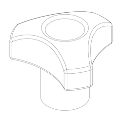 Sterngriffmutter M6 – Ersatzteil - Produktbild - 1