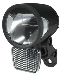 070864dcd3641b83cb3bbb67080652f2-21259960.JPG Herrmans H-Black MR8 D LED-Fahrradlampe für Nabendynamo mit Standlicht, 180 Lumen, StVZO - Produktbild - 1