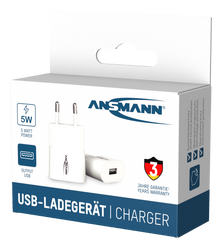 USB Home Charger Ansmann HC105 weiß, für Smartphone/Handy u. USB Geräte - Produktbild - 3