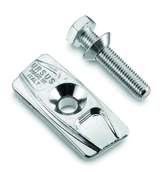 Ständer Adapterplatte Ursus silber,f. Zweibeinständer,SchraubeM10x75 - Produktbild - 1