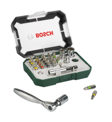 Mini Schrauberbit-und Ratschen-Set BOSCH 26-tlg. 19 Bits - Produktbild - 1