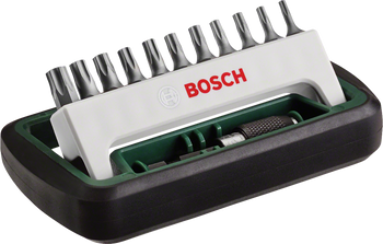 DIY 12tlg. Kompakt Bitset BOSCH 11x Vielzahnschlüssel, 1 Magnethalter - Produktbild - 1