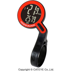CATEYE Fahrradcomputer Quick - CC-RS100W Schwarz/Rot - Produktbild - 1