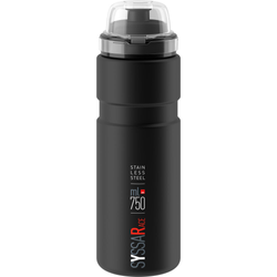 Elite Trinkflasche mit Schutzkappe SYSSA RACE matt schwarz 750ml - Produktbild - 1