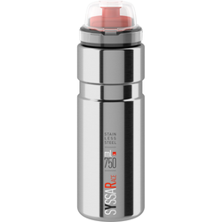 Elite Syssa Race Trinkflasche Edelstahl 750 ml silber mit Schutzkappe - Produktbild - 1