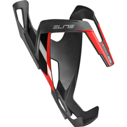 Elite Flaschenhalter VICO CARBON matt schwarz mit roter Grafik - Produktbild - 1