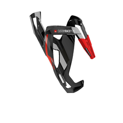 ELITE Flaschenhalter CUSTOM RACE PLUS schwarz glänzend hellrote Grafik - Produktbild - 1