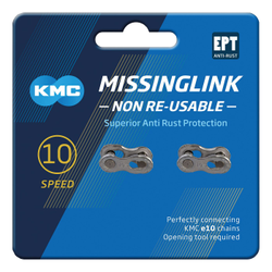 KMC Verschlussglied 10NR EPT silber 2-Sets Campagnolo/Shimano/KMC 10-fach - Produktbild - 1