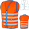 SICHERHEITSWESTE WOWOW FUN JACKET FÜR KINDER ORANGE MIT REFL.-STREIFENGR.M - Produktbild - 1