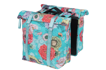 Doppelpacktasche Basil Bloom Field MIK sky blue, 30x15x33cm, 28-35ltr - Produktbild - 1