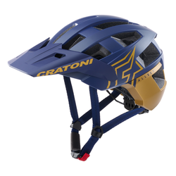 Fahrradhelm Cratoni AllSet Pro (MTB) blau/gold matt, Gr. S/M (54-58cm) - Produktbild - 1