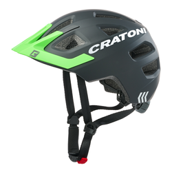 Fahrradhelm Cratoni Maxster Pro (Kid) schwarz/neongrün matt, Gr. S/M (51-56cm) - Produktbild - 1