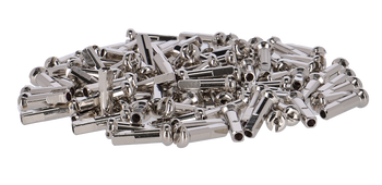 Nippel DT Swiss Pro Lock 2.0 x 12 Messing vernickelt, 100 Stück, silber - Produktbild - 1