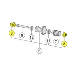 Endkappen-Kit für VISION Naben/Laufräder, VISION
U2081 MW633, QR, für Hinterrad, QR, passend u. a. für Trimax 30, Trimax 35, Team 35 Comp SL, SC55/SC40 Tub/CH-TL, Trimax Carbon 40/45
Farbe: Schwarz, VE: 1 Stk. - Produktbild - 1