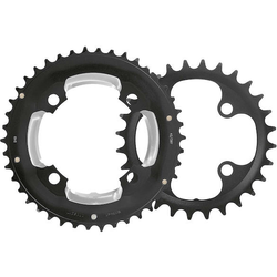 Kettenblätter & Spider E-Bike 4-Arm 2x für Brose, FSA
W0108+WB273+WC063, Stahl
Größe: 36 x 22 T, Farbe: Schwarz, VE: 1 Stk. - Produktbild - 2