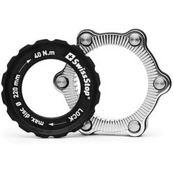 Adapter Centerlock auf 6-Loch, SwissStop
Farbe: Silber/schwarz, VE: 1 Stk. - Produktbild - 1