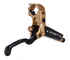 Bremse DH-R EVO HD-M846 Gold, TRP
Rechts; nur für 2,3 mm starke Bremsscheiben!
Farbe: Gold, VE: 1 Stk. - Produktbild - 2