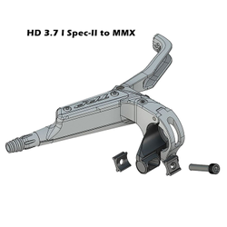 Adapter Brems- zu Shifter-/Dropperhebel, TRP
HD 3.7: Von Shimano I-Spec II auf SRAM Matchmaker Standard, links
Farbe: Schwarz, VE: 1 Stk. - Produktbild - 2