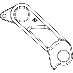 Schaltauge DH-067 für Shimano Direct Mount an Merida Scultura Endurance und Reacto ab MY 2021, schwarz - Produktbild - 1 Schaltauge DH-067 für Shimano Direct Mount an Merida Scultura Endurance und Reacto ab MY 2021, schwarz - Produktbild - 1
