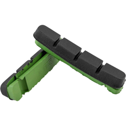 Bremsbeläge Road Sport S Cartridge Insert für SHIMANO Werkstattverpackung, JAGWIRE
Passend für 50 mm Shimano Bremsschuhe für Carbonfelgen
Farbe: Grün, Gewicht: 11,5 g, VE: 25 Paar - Produktbild - 1