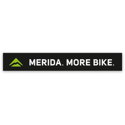 Aufkleber MERIDA. MORE BIKE., MERIDA
Größe: 100 x 15 mm, Farbe: Schwarz, VE: 1 Stk. - Produktbild - 1
