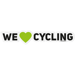 Aufkleber WE LOVE CYCLING, MERIDA
Größe: 191 x 35 mm, Farbe: Transparent, VE: 1 Stk. - Produktbild - 1