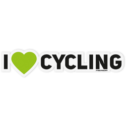 Aufkleber I LOVE CYCLING, MERIDA
Größe: 155 x 35 mm, Farbe: Transparent, VE: 1 Stk. - Produktbild - 1