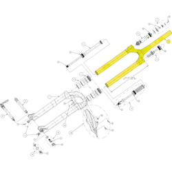 Standrohreinheit für R7 Pro, Manitou, Langes Offset, Farbe: Silber, VE: 1 Stk - Produktbild - 1