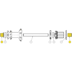Endkappen für Super Bubba, Bubba, Bubba X, SUNringlé
HR, für Shimano HG Freilaufkörper
Größe: 12 x 148/157 mm, VE: 1 Stk. - Produktbild - 1