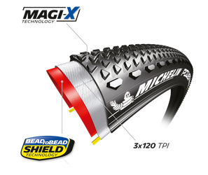 Reifen Michelin Power Gravel faltbar 28" 700x33C 33-622 schwarz TL-Ready - Produktbild - 2