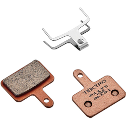 Bremsbeläge Disc Overall Balance / Performance für TEKTRO 2-Kolben Bremsen, TEKTRO
A11TS, gesintert, inkl. Spreizfeder
Farbe: Kupfer, VE: 15 Paar - Produktbild - 2