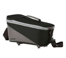 Racktime Talis 2.0 Gepäckträgertasche fürs Fahrrad mit 8 Litern, Snapit-2.0-Befestigung, schwarz-grau - Produktbild - 1 Racktime Talis 2.0 Gepäckträgertasche fürs Fahrrad mit 8 Litern, Snapit-2.0-Befestigung, schwarz-grau - Produktbild - 1