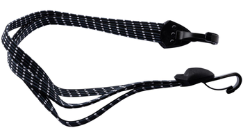 Bibia Gepäckriemen 54 cm mit Sicherheitshaken für den Gepäckträger, schwarz/weiß/grau - Produktbild - 1