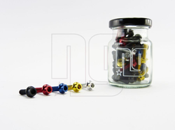 1805-00-01-21292741-21292741.jpg NG Sports Flaschenhalter Schrauben, VE/50, Werkstattverpackung, black matte, silver, red, blue, gold - Produktbild - 1