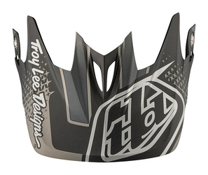 TROY LEE DESIGNS D3 HELMVISIER (CF), STARBURST, BLACK - Produktbild - 1