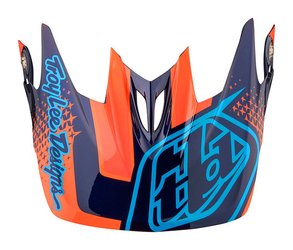 TROY LEE DESIGNS D3 HELMVISIER (CF), STARBURST, ORANGE - Produktbild - 1