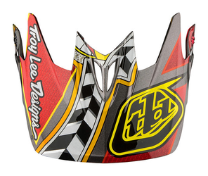 TROY LEE DESIGNS D3 HELMVISIER (CF), LONGSHOT, RED - Produktbild - 1