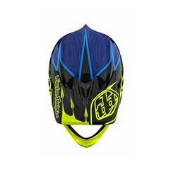 TROY LEE DESIGNS D3 HELMVISIER (CM), CORONA, FLO YELLOW/BLUE - Produktbild - 1