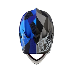 TROY LEE DESIGNS D3 HELMVISIER (CF), JET, BLUE - Produktbild - 1