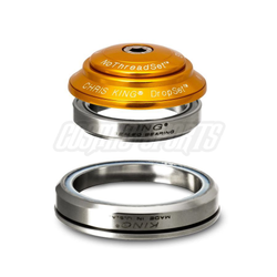 Chris King DropSet 3 Tapered Steuersatz, Edelstahl-Lager, 1 1/8"-1.5", GripLock, IS41/28.6 | IS52/40 36x45, gold - Produktbild - 1