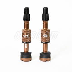 e*thirteen Quick Fill Tubeless Presta Ventile, 16-24mm Felgentiefe, 2 Stk., bronze - Produktbild - 1