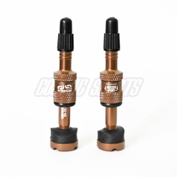 e*thirteen Quick Fill Tubeless Presta Ventile, 23-31mm Felgentiefe, 2 Stk., bronze - Produktbild - 1