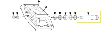 Crankbrothers Pedal Spindle Achse Stamp V2 rechts – Level 2 & 3 - Produktbild - 1