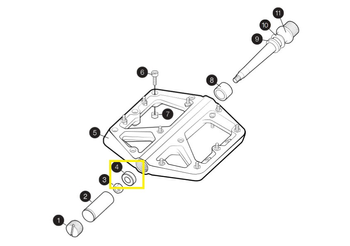 CRANKBROTHERS PEDAL ENDURO BEARINGS PEDAL MAX LAGER, 6X13X5MM - Produktbild - 1