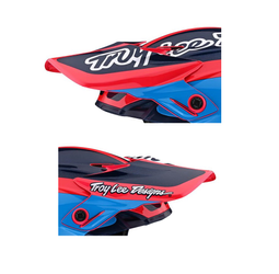 TROY LEE DESIGNS SE4 HELMVISIER, CORSA, NAVY/CYAN - Produktbild - 1