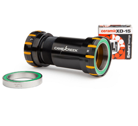 Cane Creek Hellbender 110 BSA30 Innenlager, Keramik, Thread Fit, 30mm, 68/73mm, black/gold - Produktbild - 1