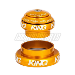 Chris King NoThreadSet Tapered Steuersatz, Edelstahl-Lager, 1 1/8"-1.5", GripLock, EC34/28.6 | EC44/40, gold - Produktbild - 1
