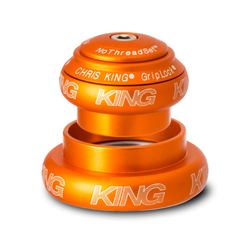 BKM2---2-21295179.jpg Chris King NoThreadSet Tapered Steuersatz, Edelstahl-Lager, 1 1/8"-1.5", GripLock, EC34/28.6 | EC44/40, matte mango - Produktbild - 1
